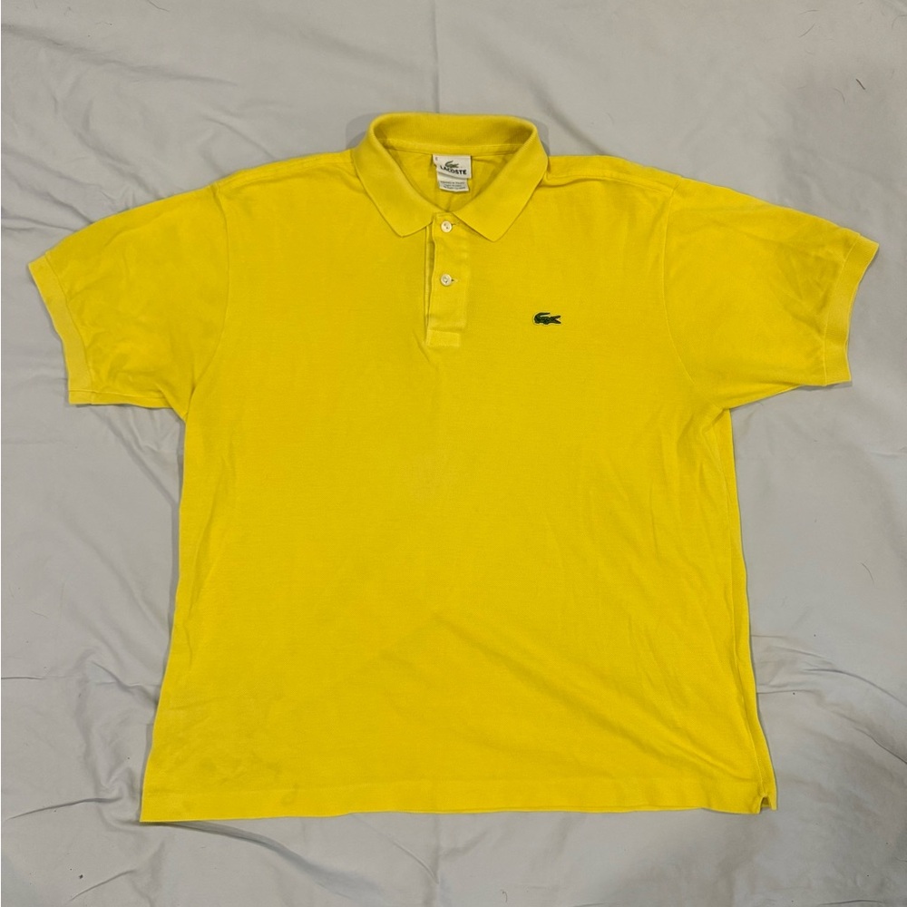 Lacoste Men's Yellow Polo Shirt